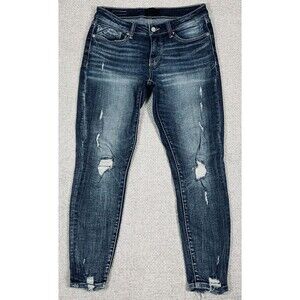 Buckle Black Fit No. 53 Jeans Ankle Skinny Women's 28 (31x29) Stretch Blue Denim